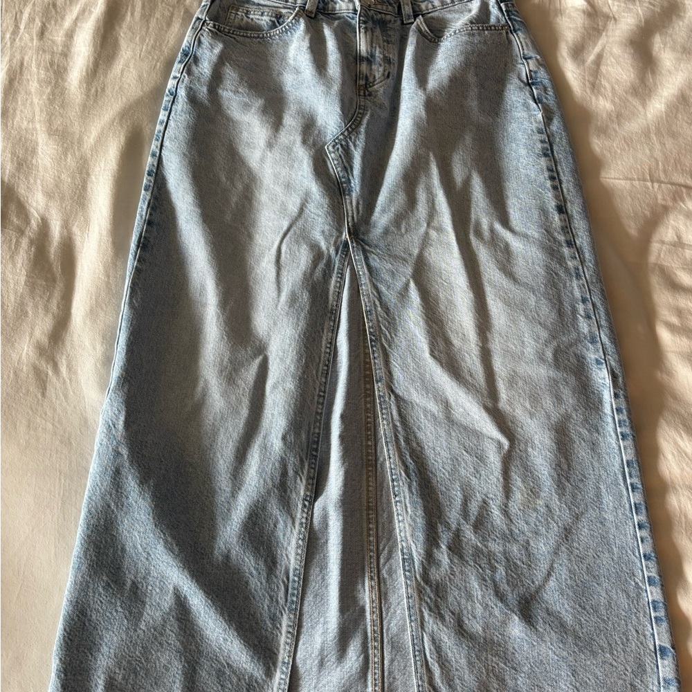 Women's Light Blue Denim Jeanskirt